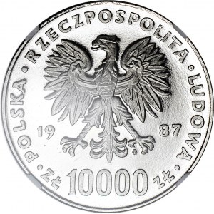 10.000 złotych 1987, Jan Paweł II, PRÓBA, nikiel