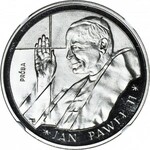 10.000 złotych 1988, Jan Paweł II, Cienki krzyż, PRÓBA, nikiel