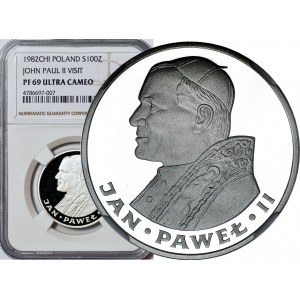 100 złotych 1982, Jan Paweł, lustrzane