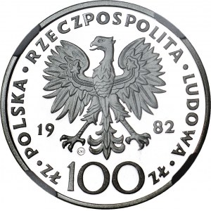 100 złotych 1982, Jan Paweł, lustrzane