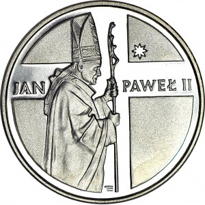 10.000 złotych 1989, Jan Paweł II, Krzyż w tle