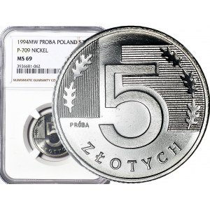 5 złotych 1994, PRÓBA, nikiel
