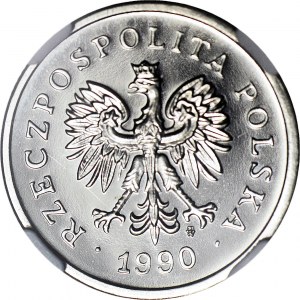 1 złoty 1990, PRÓBA, nikiel