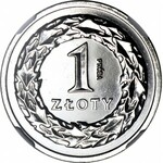 1 złoty 1990, PRÓBA, nikiel