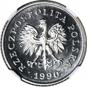 2 Pfennige 1990, PROBE, Nickel