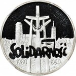 R-, 100.000zł 1990, Solidarność, proste S, odwrócona flaga, Typ D, PRÓBA