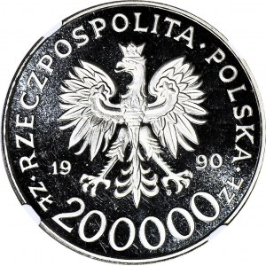 200.000 złotych 1991, Generał Komorowski 'Bór', PRÓBA, nikiel