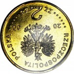 RR-, 2 złote 2000 Bunt Grudniowy, DESTRUKT, ODWROTKA 180 stopni