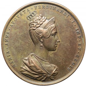 Austria, Medal koronacyjny 1836, Praga