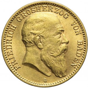 Niemcy, Badenia, 10 marek 1907 G, Fryderyk I