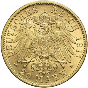 Niemcy, Badenia, 20 marek 1911 G, Fryderyk II