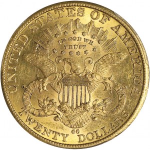 Stany Zjednoczone Ameryki (USA), 20 dolarów 1882 CC, Carson City, bardzo ładne