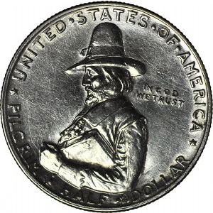 USA, 50 centów 1920, Pilgrim Tercentenary