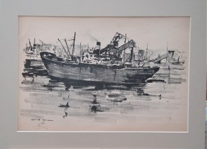 Antoni Suchanek(1901-1982),Port Węglowy w Gdyni,1946