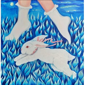 Anastasia Ahrensich, Weißes Kaninchen, 2023