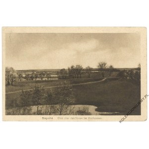 (ZEGRZE) Segrshe. Blick über den Narew bei Hochwasser