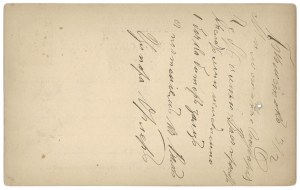 [BIAŁYSTOK] Postal card sent to Warsaw