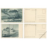 [Schiffe, Yachten] Satz von 5 Postkarten