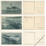 [Ships. Boats] Set of 5 postcards