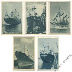 [Ships] Set of 5 postcards