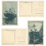 [Ships] Set of 5 postcards
