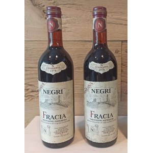 Nino Negri Riserva Fracia 0,75L 12,5% rocznik 1970 - 2 butelki