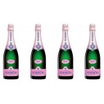 Pommery Brut Rose Champagne 0,75L 12,5% 4 butelki + zestaw kieliszków