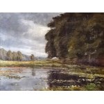 Arthur NIELSEN (1883-1946), Landscape with a pond