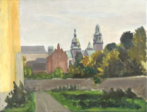 Władysław SERAFIN (1905-1988), Widok na Katedrę Wawelską