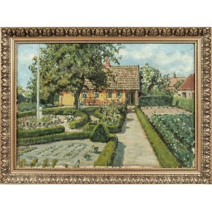 Axel HALDRUP (1890-1977), Dom so záhradou, 1936