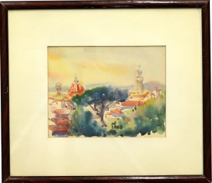 Antoni CHRZANOWSKI (1905-2000), Landscape from Florence , 1965