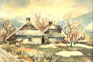 Bogusław HECZKO (1927 w Ustroniu - 2018) - Wiejskie chaty