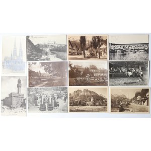 Włochy i Niemcy, Zestaw pocztówek pamiątkowych pocz. XX wieku