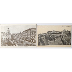 Warschau, Postkartensatz - Feldpostkarten 1915 und 1939