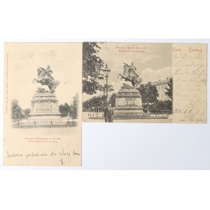 Polen, Lemberg, Satz Gedenkpostkarten Anfang 20. Jahrhundert - Sobieski-Denkmal