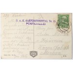 Poland, Cracow, Commemorative postcard early 20th century - feldpost Garrison Hospital