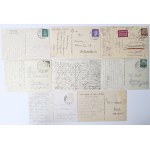 Germany, Set of souvenir postcards sent to Breslau early 20th century