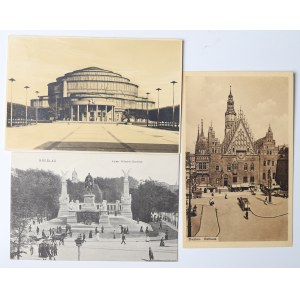 Silesia, Wroclaw, Set of commemorative postcards early 20th century