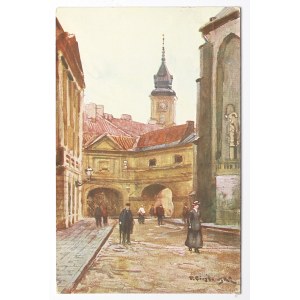 Polen, Warschau, Gedenkpostkarte Anfang 20. Jahrhundert