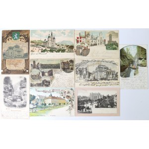 Europe, Set of postcards, early 20th century