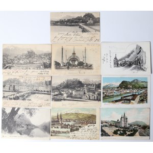 Európa, súbor pohľadníc, začiatok 20. storočia