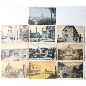 Włochy, Zestaw pocztówek pamiątkowych pocz. XX wieku