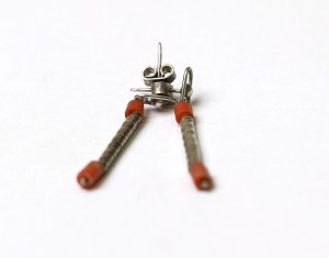 PRL, Author earrings with beads