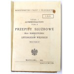 Service regulations for delivery men and rural letter carriers 1932