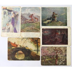 Poland, Set of commemorative postcards early 20th century