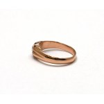 Russia, Gold signet ring with zirconia