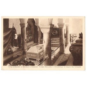 II RP, Pocztówka patriotyczna Groby Królewskie na Wawelu