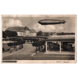 Polska, Pocztówka Graf Zeppelin Sopot