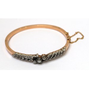 France, Gold bracelet with diamonds