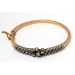 France, Gold bracelet with diamonds